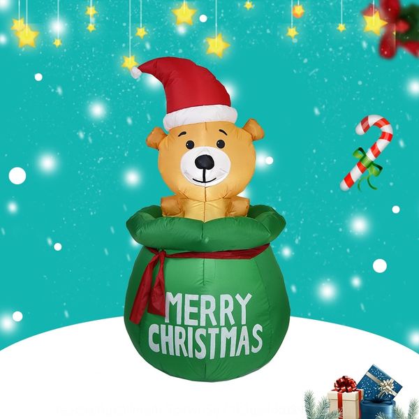 

fjhc6 christmas gas model gift riyam inflatable luminous gift bag dog air model garden decoration inflatable bag