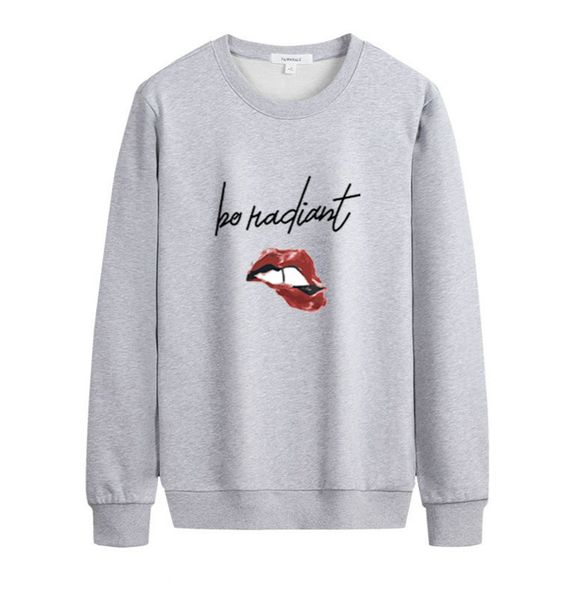 

fashion diy clothing for mens letters and mouth pattern printed sweatshirts mens casual long sleeve breathable pullover women