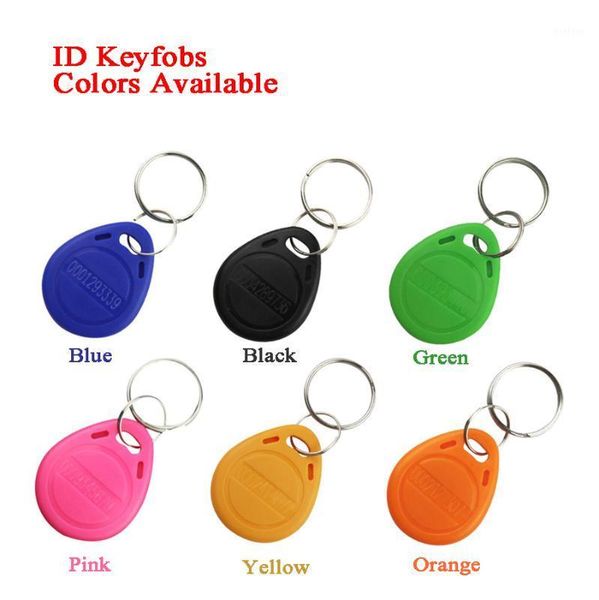 

100pcs ic keychain keyfobs key tag tk4100 fm1108 125khz 13.56mhz intercom key token employee attendance access card car parking1
