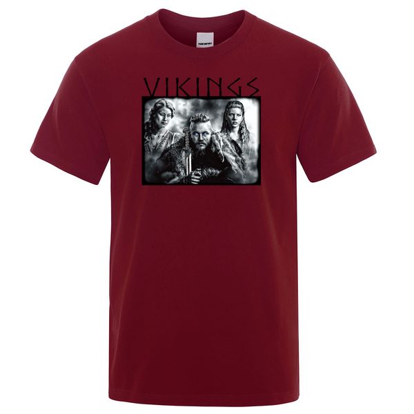 

vikings ragnar lothbrok lagertha tshirt summer hip hop harajuku casual short sleeve mens sport hooded sweatshirt hoodie men t shirt