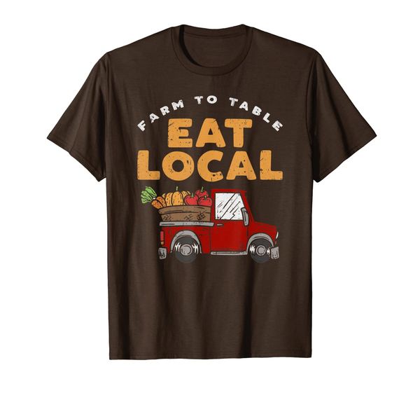 

farmers market eat local organic food veggie gardeners vegan t-shirt, White;black