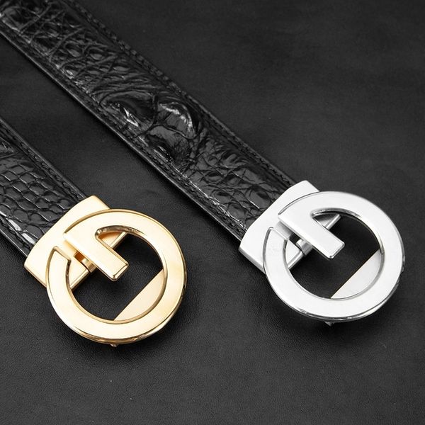 

32blc crocodile leather automatic casual business atmosphere belly men's box casual crocodile leather automatic gift business atmospher, Black;brown