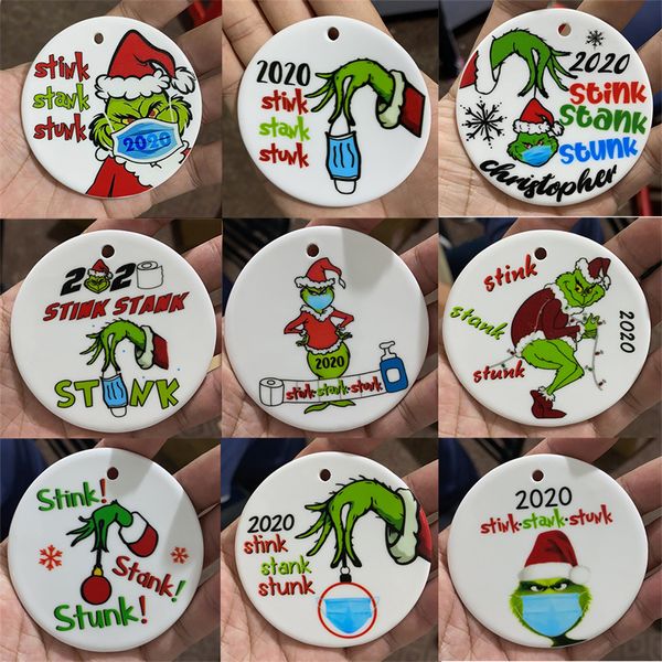 

2020 stink stank stunk mask ornament grinch hand christmas ornament christmas tree hanging ornament 2020 keepsake xmas gift