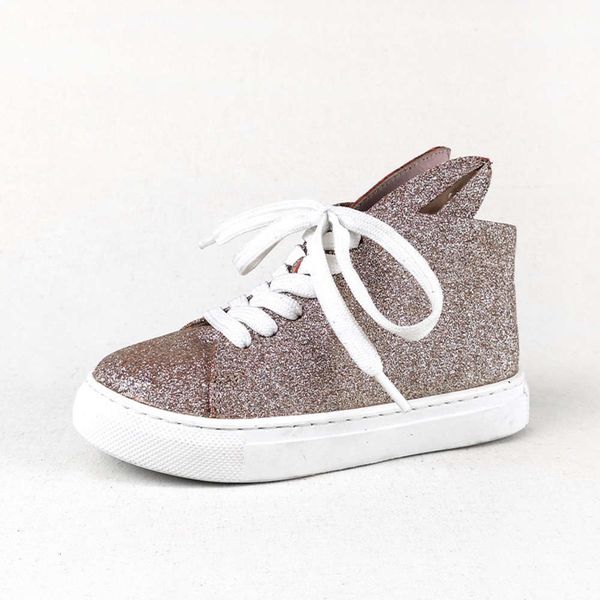 

high end 2019 new children's men's and women's rabbit ear casual sho, Black