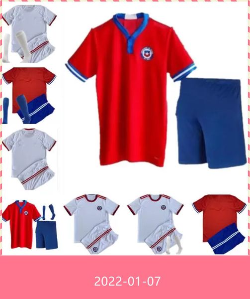

2021 chile soccer jerseys alexis a.vidal cmedel e.vargas custom 2022 home away red white football shirts, Black;yellow