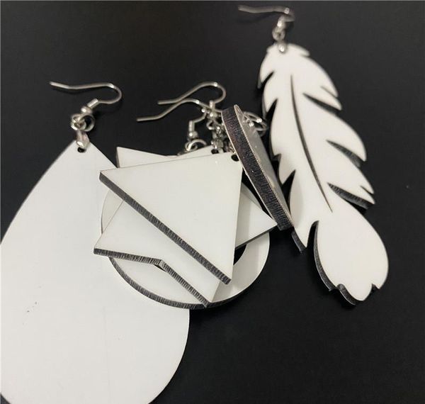 

craft wooden earring personalized custom gift sublimation blank ear drop with hook for diy heat transfer printing wmtnik dh_niceshop