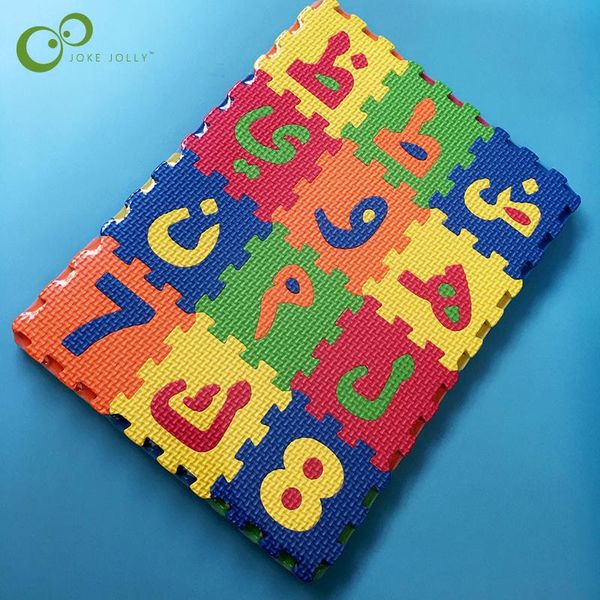 

36pcs детские арабского алфавит номер головоломка мат baby играть коврик головоломка мат ева дети foam ковровое покрытие play матса gyh sqcp