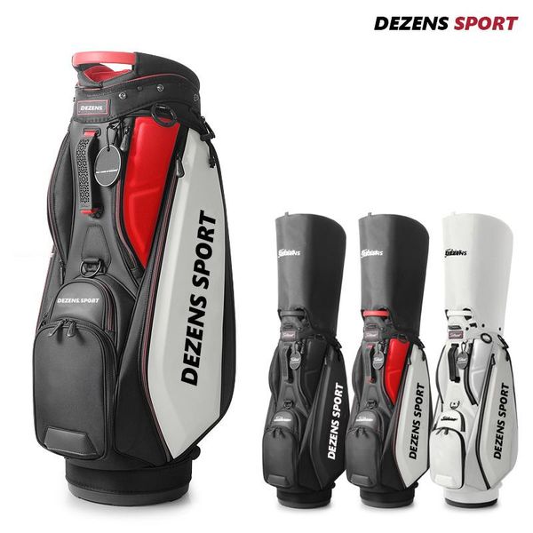 

golf bags dezens men bag pu clubs in choice 9inch cart