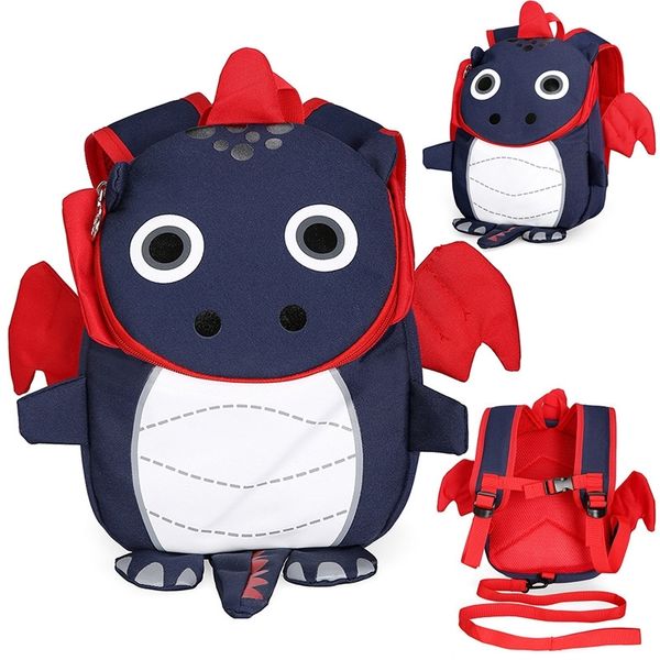

little dragon school bags for boys cute 3d dinosaur backpacks kids schoolbag girls child gift mochila escolar y200328