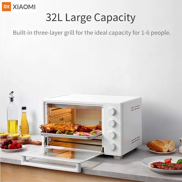 

2020 new 32l 1600w electric oven independent temperature control baking oven 120 minute timing 9 gear microwave