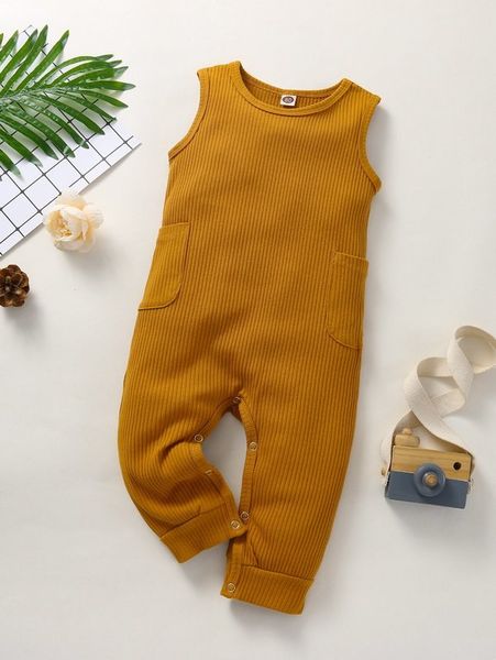 

baby boy side pocket vest jumpsuit she, Blue