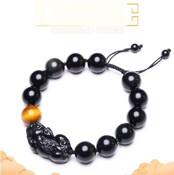 

природна радуга браслет браслет сплетенной струны желтого тигр ювелирные изделия природного обсидиан люди радуга глаз обсидиан braceletbrace, Golden;silver