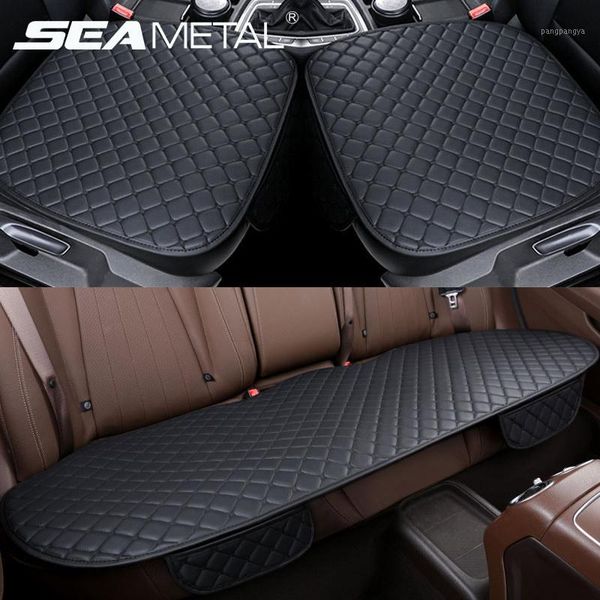 

car accessories car seat covers pu leather auto seat cushion mat breathable front rear back cover universal cushion1