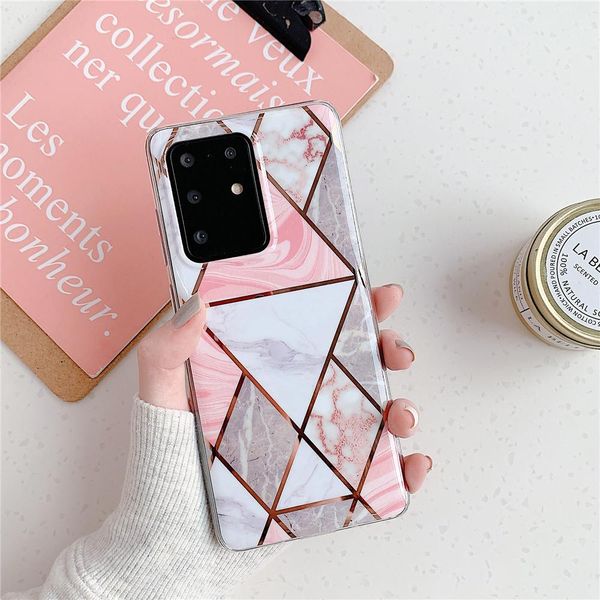 

electroplated silicone marble phone case for iphone 12 11 pro max xr xs max 7 8 plus x se 2020 case cover sqcyvs home2006