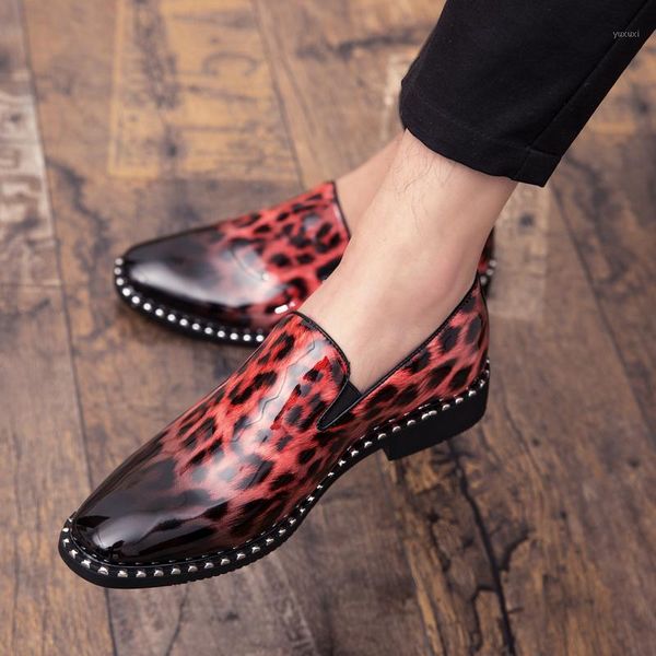 

dress shoes men's casual leather leopard pattern breathable lefu outdoor chaussures homme holiday driving1, Black