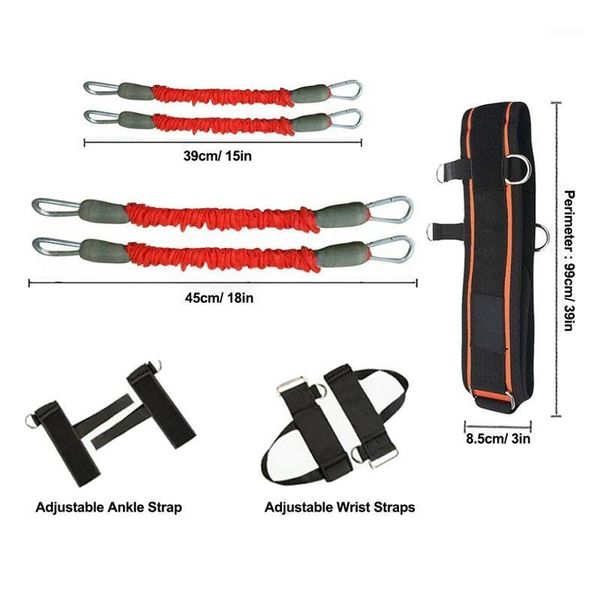 

150lbs resistance bands boxing fitness training belt leg strength exercise1