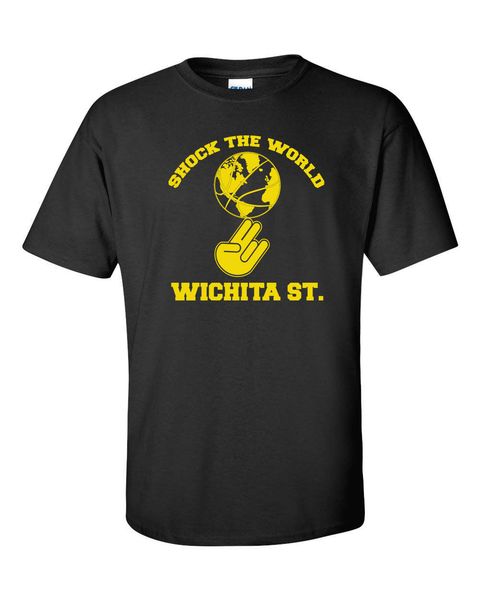 

brand new summer mens short wichita state shockers shock the world undefeated season men's cute t shirts sport hooded sweatshirt hoodie
