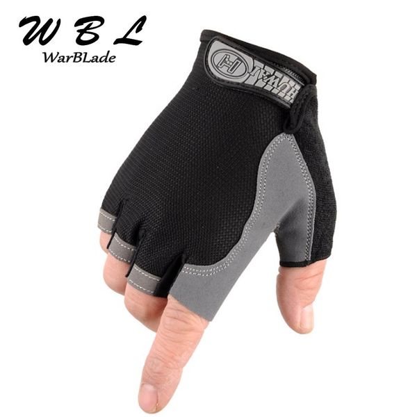 

warblade non-slip перчатки без пальцев мужчины женщины половина finger с гелем проложенный lycra тренироваться рукавицы guantes mujer hot, Blue;gray