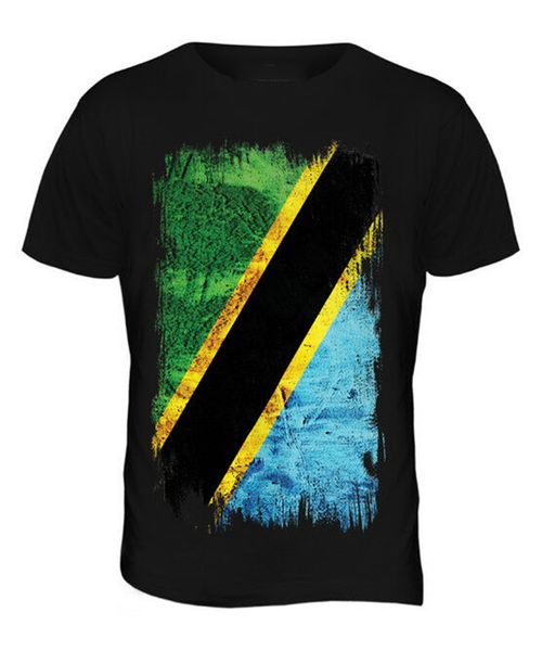 

tanzania grunge flag mens tanzanian football jersey gift birthday gift hoodie designers t shirts sweatshirt