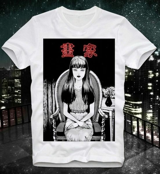 

рубашка tomie junji ito манга аниме япония японский eyeball творческий повседневный короткий рукав новизна забавный тис спорт толстовка толс