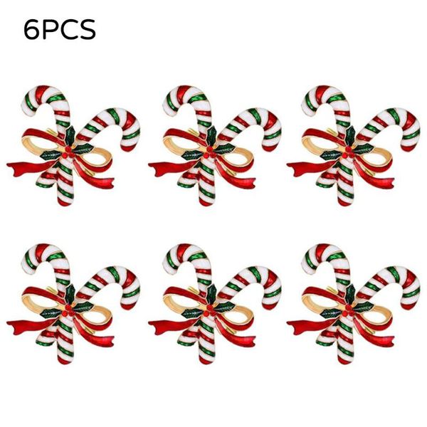 

6pcs christmas tableware napkin ring xmas tree napkin ring bow flower wreath mouth l sample table buckle