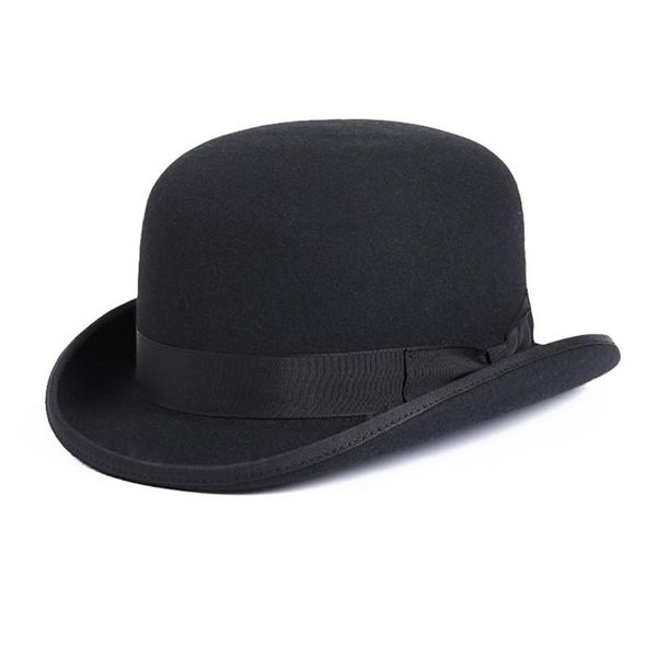

wide brim hats 100% wool men's bailey ofhollywood fedora hat for gentleman crushable hantom dad bowler luxury billycock, Blue;gray