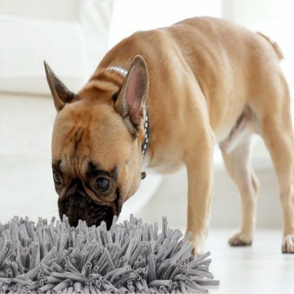 

pet snuffle mat dog slow feeding mat washable foraging smell training puzzle toy pet dog stress relief sniffing training blanket1