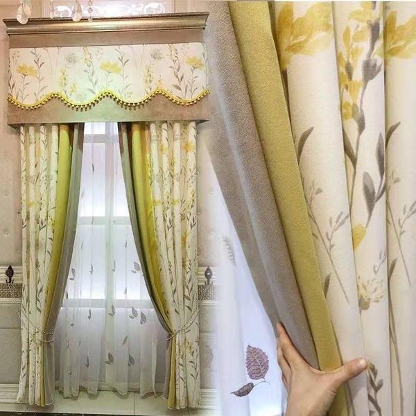

american pastoral country curtains for living room bedroomdining room printing blackout caffney curtains custom finished