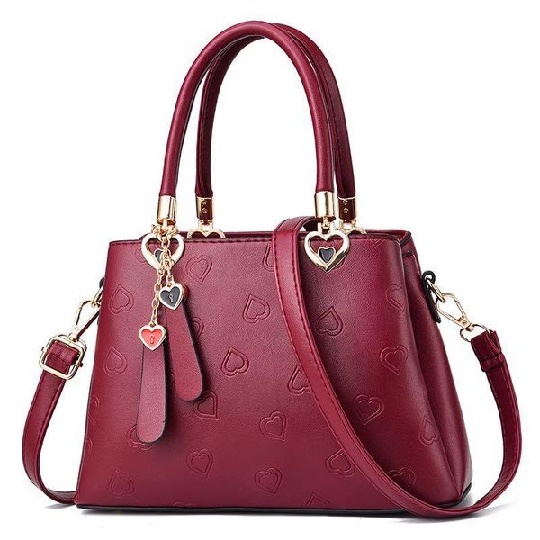 

women's handbag pu leather solid color 2020 new office lady casual fashion party work shoulder tote handbags crossbody bag lady