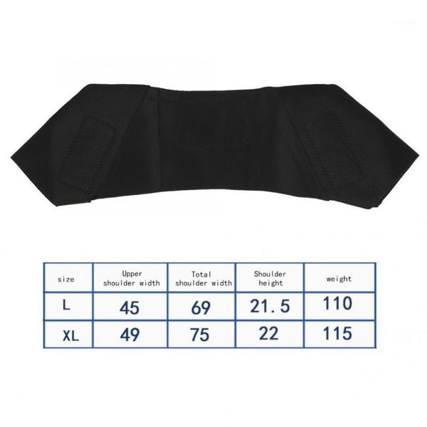 

back support shoulder adjustable soft self-heating relax pad braces belt magnetic therapy strap body building sports safety1, Black;blue