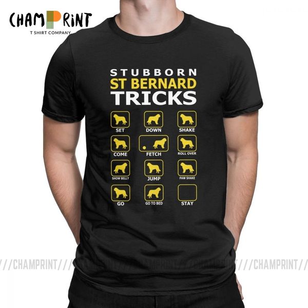 

men t shirts stubborn st bernard dog tricks funny novelty short sleeve tees crew neck pure summer t shirt sport hooded sweatshirt hoodie