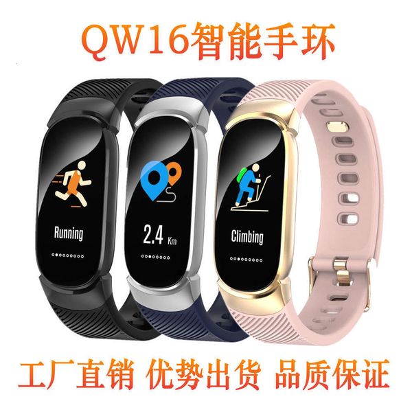 

qw16 heart rate blood prsure bluetooth exercise meter step call information reminder smart br