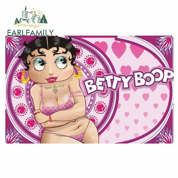 

earlfamily 13см x 8.3cm для личность betty boop sexy творческий ван автомобилей наклейки мода автомобилей стайлинг граффити наклейки decal b