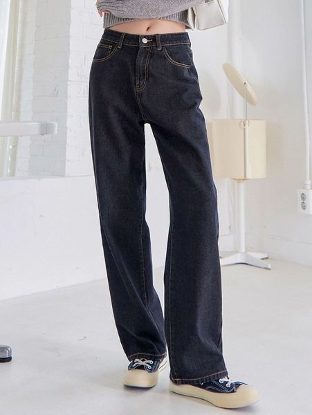 

dazy stitching boyfriend jeans u3xa#, Blue