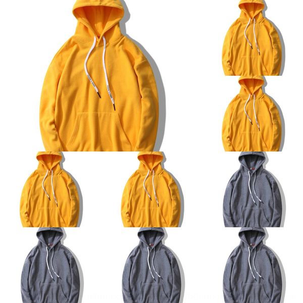 

new polar fleece hoodiesweater hoodiehoodie for lovers loose fleece hoodie solid color long sleeve men's sweater g4igf, Black