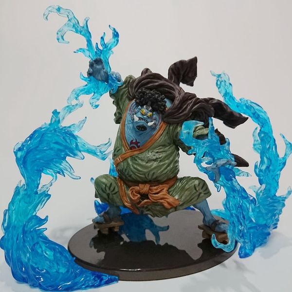 

kumalazy one piece figure jinbe blue effect dxf sc scultures vi 16cm pvc action figure anime toy collection model gift y200421