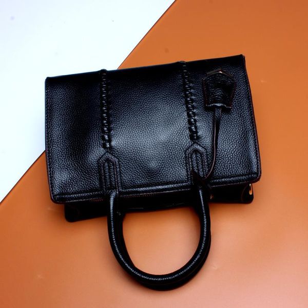 

real cow leather ladies handbags women genuine leather bags totes messenger bags designer boston business