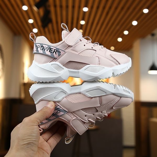 

sports style kids baby sneakers girls shoes children running leisure shoes student travel boys autumn breathable syy017 y201028, Black