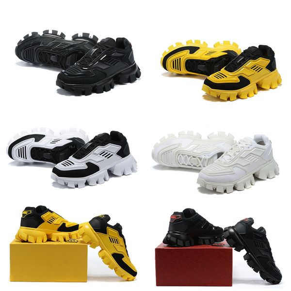 

design mens cloudbust thunder casual shoes fast shipping height increasing fashion sneakers 40-46, Black