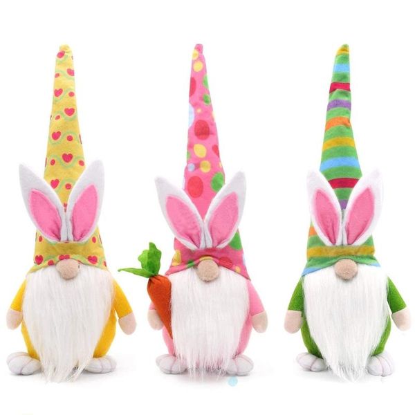 Osterhase Gnome Dekoration Ostern gesichtsloser Puppe Ostern Plüsch Zwerg Home Party Dekorationen Kinder Spielzeug DHL kostenloser Versand