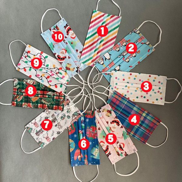 

of designer cartoon masks santa dust spray claus three layers ahd2305 melting face anti-smog face cartoon breathable mask christmas jwuaf