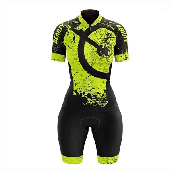 

vezzo bicycle clothing summer women cycling jersey suit short sleeve bib shorts set pro team mtb road uniform1, Black;blue