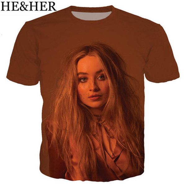

popular singer sabrina carpenter 3d print shirts harajuku kawaii harajuku men clothing