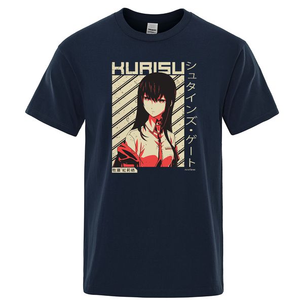 

makise kurisu нового прибытие summer punk rock мужские повседневный steins gate tops японского аниме streetwear спорт толстовка с капюшоном