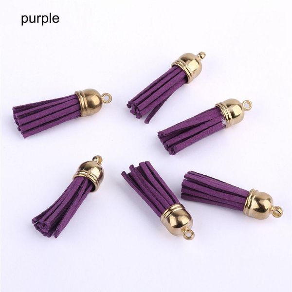 

10pcs 3cm mini tassels vintage leather suede tassel phone tassels for diy craft jewelry findings pendant earrings accessories h jllskh