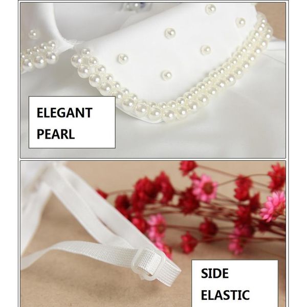 

2020 new white vintage pearl fake collar shirt necktie false collar female fake kragen fake collar women detachable c qyliju, Blue;red