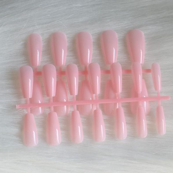 

false nails 24pcs selling candy colors ballet square head pink 19-2095, Red;gold