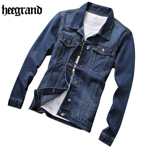 

male denim jacket classic fashion slim jean jacket spring male casual jacket hee grand europe style1, Black;brown