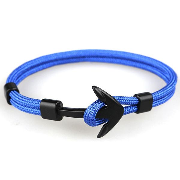 

eif dock новая мода черный цвет anchor браслеты мужчины шарм выживание rope chain paracord браслет мужской wrap металл спорт крючки jlllkz, Golden;silver