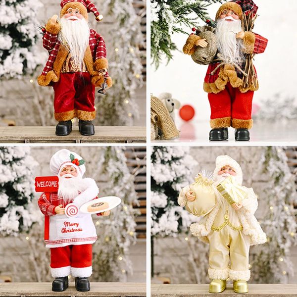 

прекрасные рождественские xmas партии украшения стенд санта-клаус куклы украшения подарок для дома и офиса christmas party etc bbyail lg2010